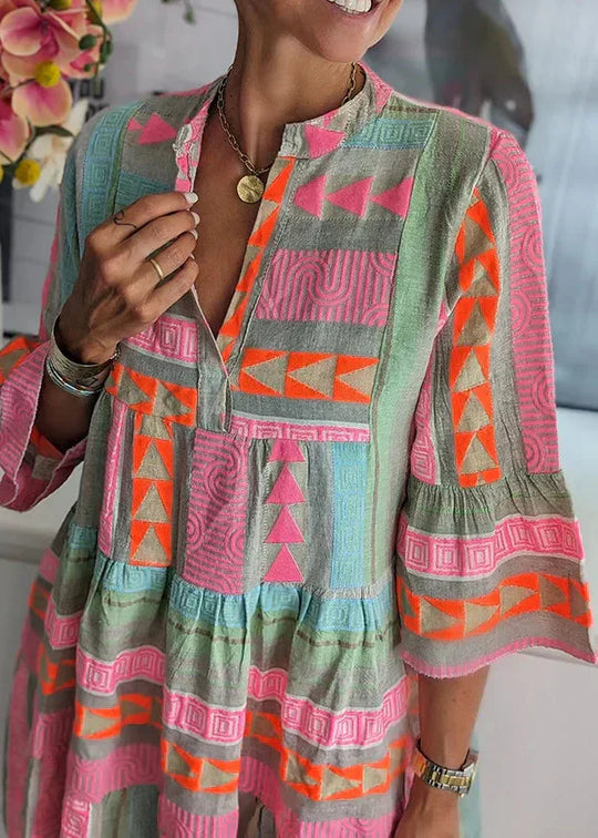 Ava | Šik V-kaelusega Kanepist Suvekleit