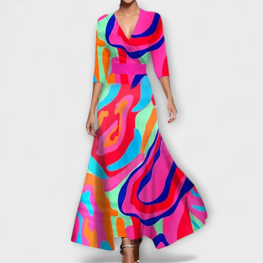 Alma - Elegantne Mouw Disain Naiste Kleid